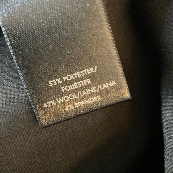 NWT Ann Taylor Ann Fit Trouser Leg Black Pants Classic suiting career basic 14 P - Picture 13 of 14